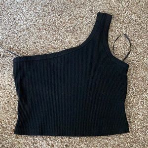 Brand new !! Casual crop top one shoulder
